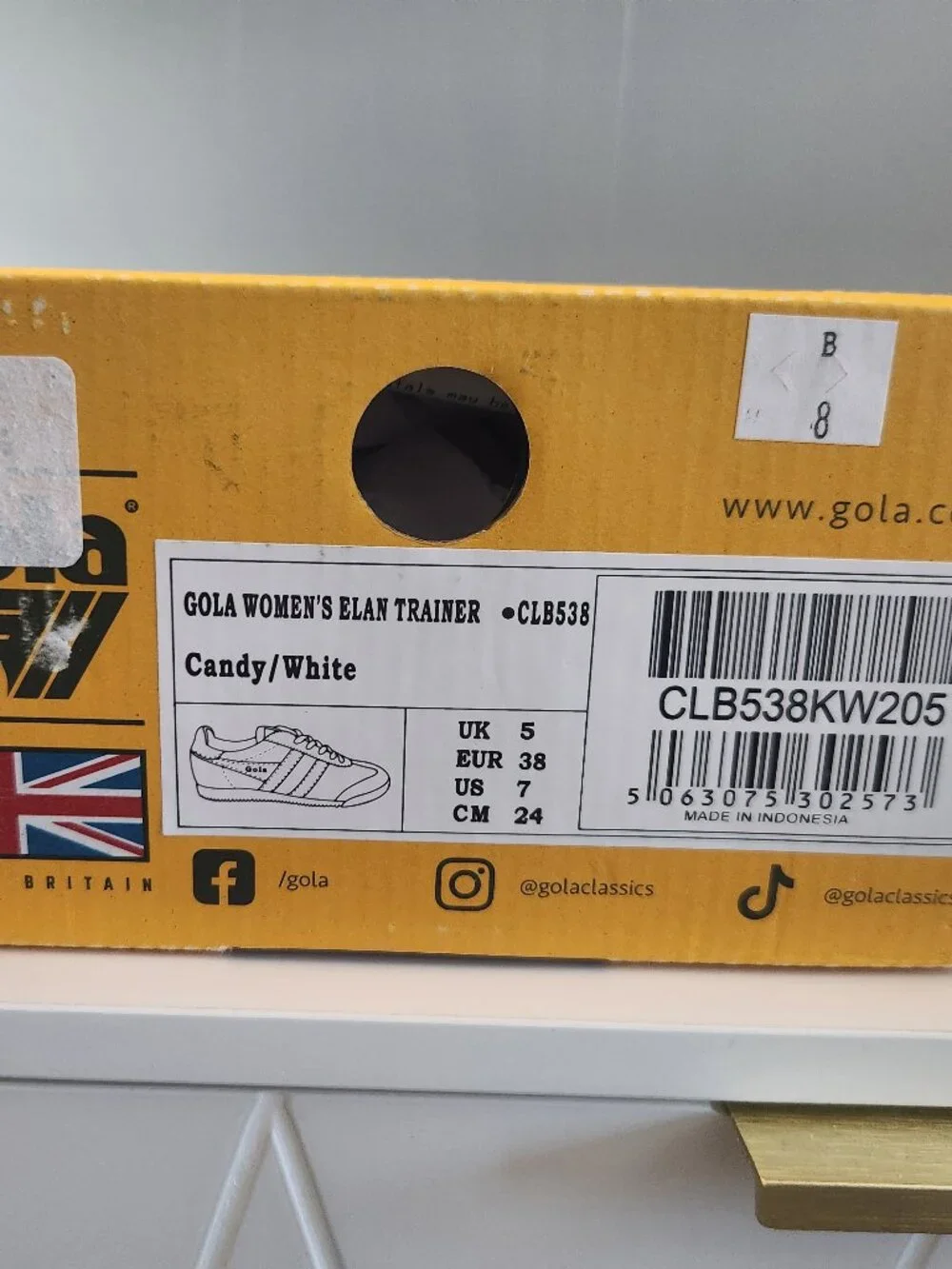 NWT Gola x Anthropologie Elan sneakers candy white tennis shoes